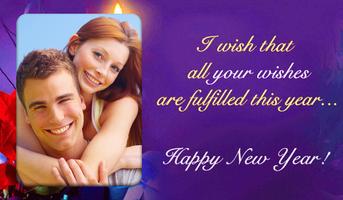 2016 New Year Card +Your Photo Affiche