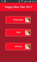 Happy New Year 2017 Wishes SMS पोस्टर