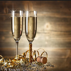 New years eve dinner icon