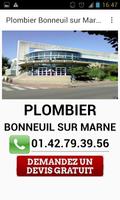 Plombier Bonneuil sur Marne постер