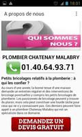 Plombier Chatenay Malabry captura de pantalla 3
