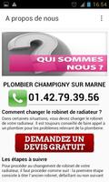 Plombier Champigny sur Marne imagem de tela 3