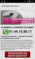 Plombier La Garenne Colombes скриншот 3