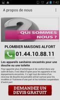 Plombier Maisons Alfort ảnh chụp màn hình 2