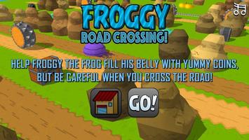 Froggy Road Crossing Affiche