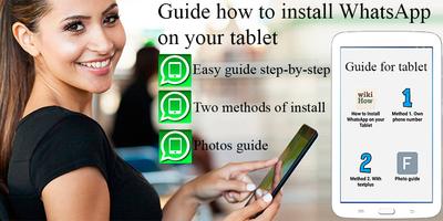 Guide WhatsApp for tablet पोस्टर