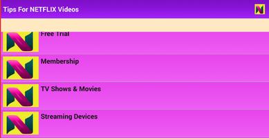 Tips For NETFLLIX 2018 الملصق