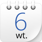 Kartka z kalendarza-icoon