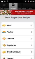 Finger Food Recipes! Affiche