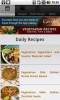 Vegetarian Recipes! پوسٹر