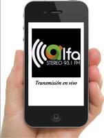 Radio ALFA 93.1 الملصق