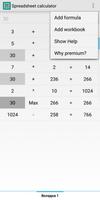 Spreadsheet calculator poster