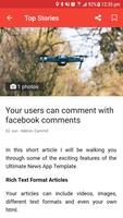 Ultimate News App Template capture d'écran 1