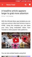 2 Schermata Ultimate News App Template