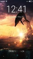 Dolphins Ocean Lock Screen-poster