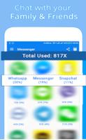 برنامه‌نما Messenger - Video Call, Text, SMS, Email عکس از صفحه