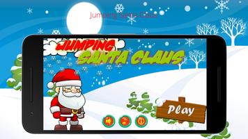 Jumping Santa Claus poster