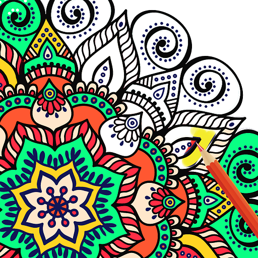 Adult Coloring Book Mandala