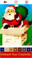 Christmas Glitter Pixel Art: Color by Number Book captura de pantalla 1
