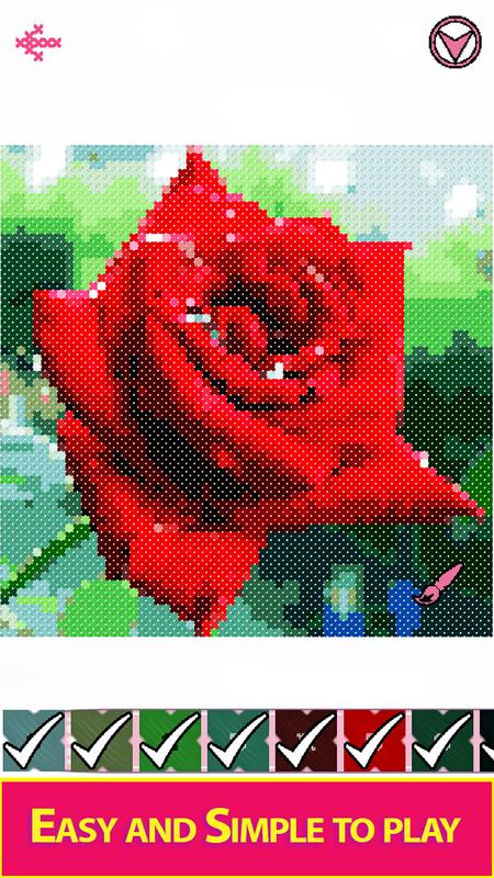 Download Flowers Cross Stitch : Adult Color By Number Book for Android - APK Download