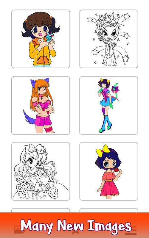 Coloring Anime App Anime Color by Number Adult Coloring Paint Book for