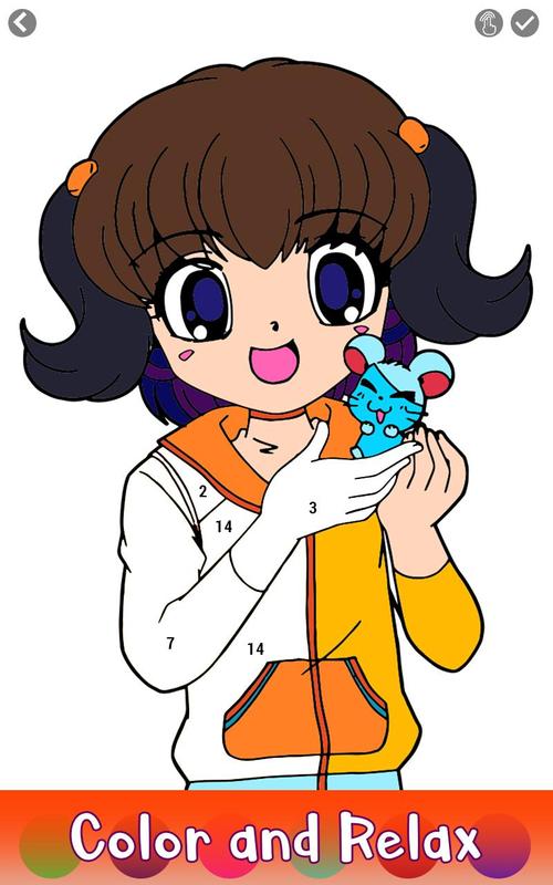 Anime Color by Number Adult Coloring Paint Book for Android APK