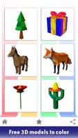 Poly Art 3D - Color by Number Affiche
