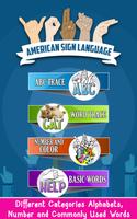 ASL Learning Flashcards Affiche