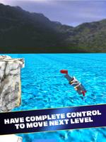Blocky Flip Diving 3D - Super Hero Cliff Master Affiche