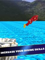 Blocky Flip Diving 3D - Super Hero Cliff Master capture d'écran 1