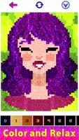 Girls Glitter Color by Number  Screenshot 2