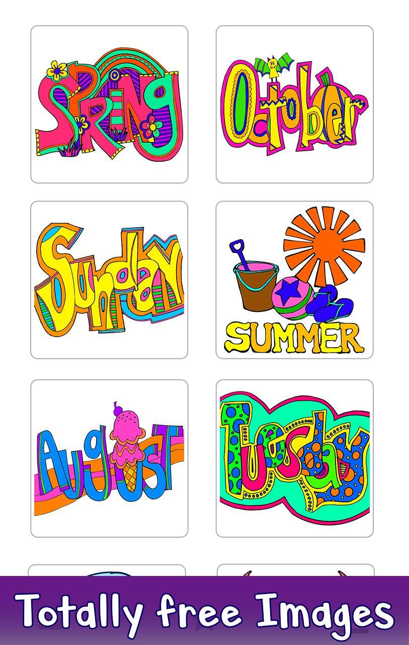 Days Months Color By Number Adult Coloring Book For Android