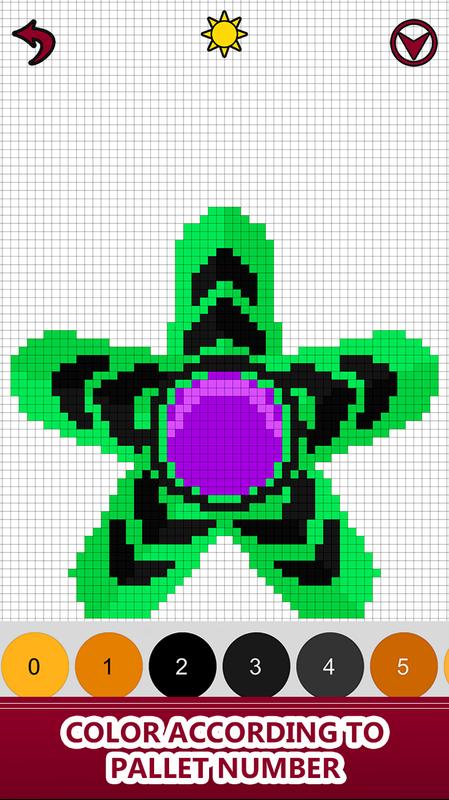 Fidget Spinner Color by Number: Pixel Art No.Color for Android - APK