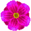 Flowers Glitter Pixel Art - Color by Number Pages