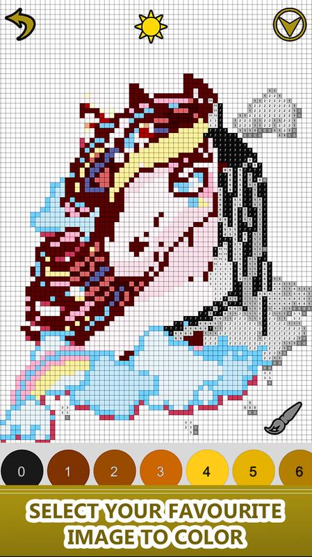 Download Horse Color by Number-Pixel Art Draw Coloring Book para ...