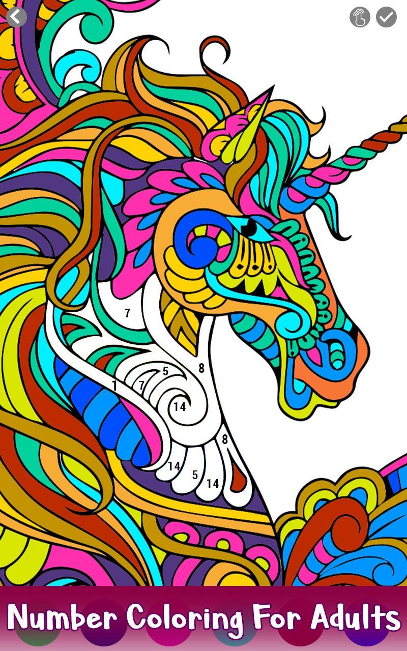 Download Horse Color by Number - Adult Coloring Book pages for Android - APK Download