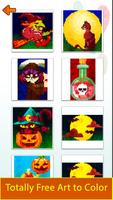 Halloween Glitter Pixel Art: Color by Number Book Affiche