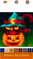 Halloween Glitter Pixel Art: Color by Number Book capture d'écran 3
