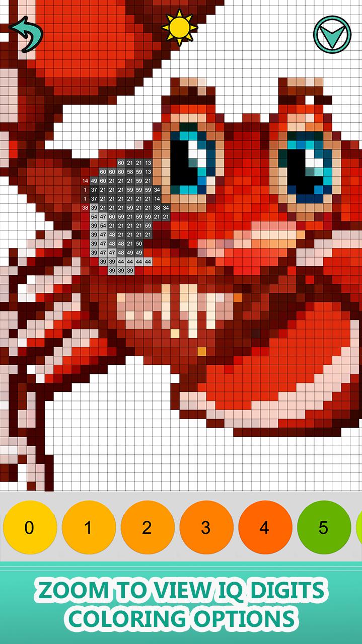 Download Sea Animals Color by Number - Pixel Art Coloring for ...