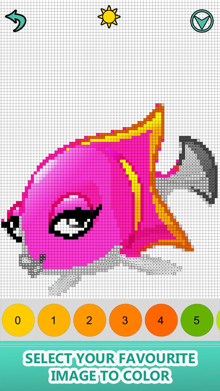 Download Sea Animals Color by Number - Pixel Art Coloring for Android - APK Download