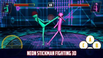 Neko Neon Stickman Karate Kung Fu Fight 3D 2018 पोस्टर