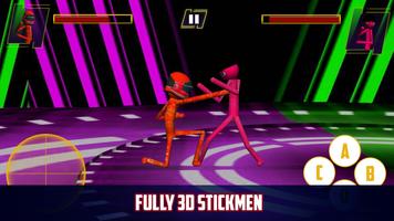 Neko Neon Stickman Karate Kung Fu Fight 3D 2018 capture d'écran 1
