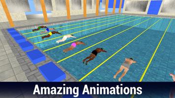 Swimming Pool Racing 3D - Flip Diving Master Affiche