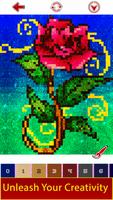 Tattoo Glitter Pixel Art - Sandbox Number Coloring capture d'écran 2