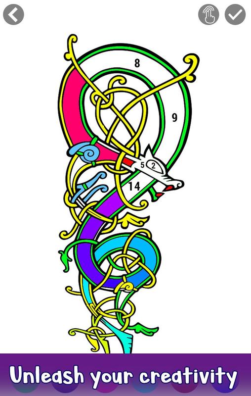 Tattoo Color By Number Adult Coloring Book Pages
