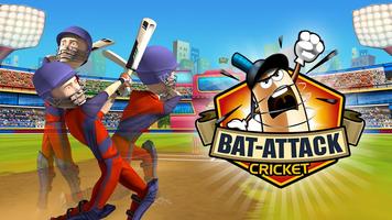 Poster Bat Attack Cricket Multiplayer