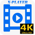 Videos X-Player Ultra HD 4K أيقونة