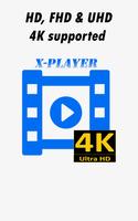 Videos X-Player Ultra HD 4K plakat