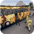 Us army soldiers transport- military bus transport icône
