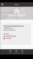 Mineral Springs Church poster